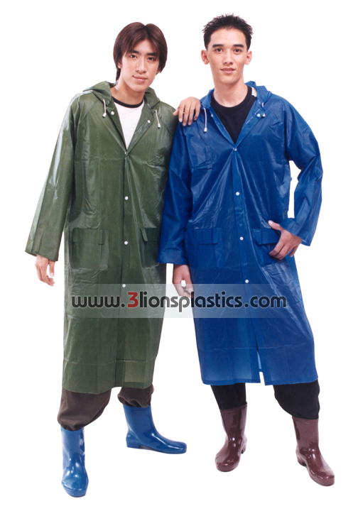 30-RG001 เสื้อกันฝนผู้ใหญ่ แบบผ่าหน้า - โรงงานผลิตเสื้อกันฝน