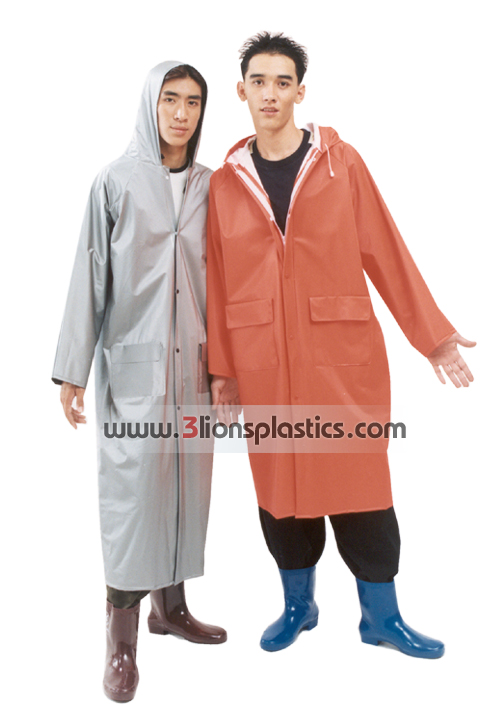 30-RG015 เสื้อกันฝนผู้ใหญ่ แบบผ่าหน้า - โรงงานผลิตเสื้อกันฝน
