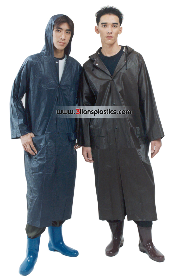 30-RG004 เสื้อกันฝนผู้ใหญ่ แบบผ่าหน้า - โรงงานผลิตเสื้อกันฝน